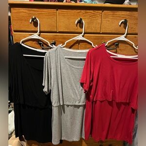 3pack of women’s nursing tops